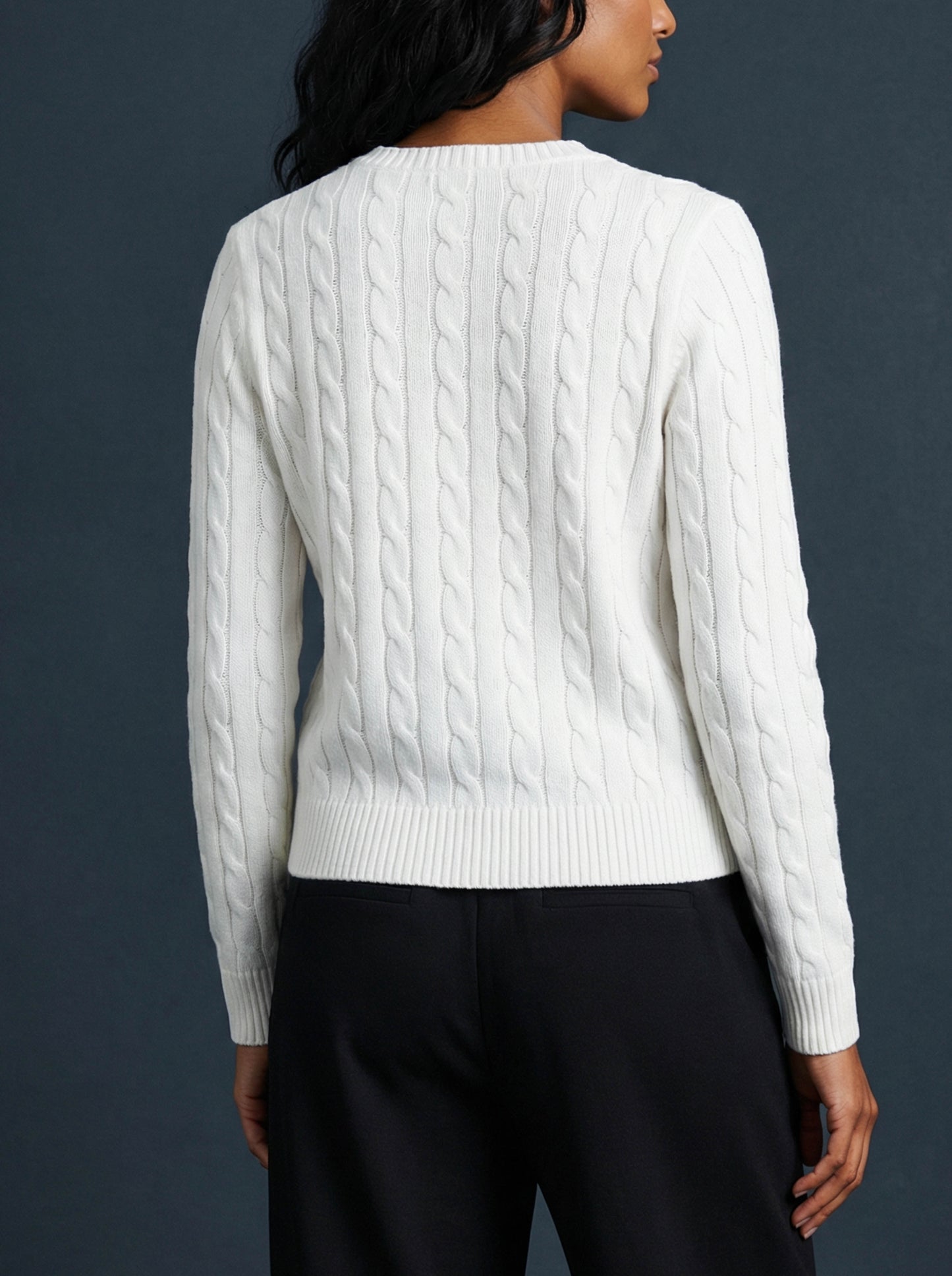 White Winter Cardigan