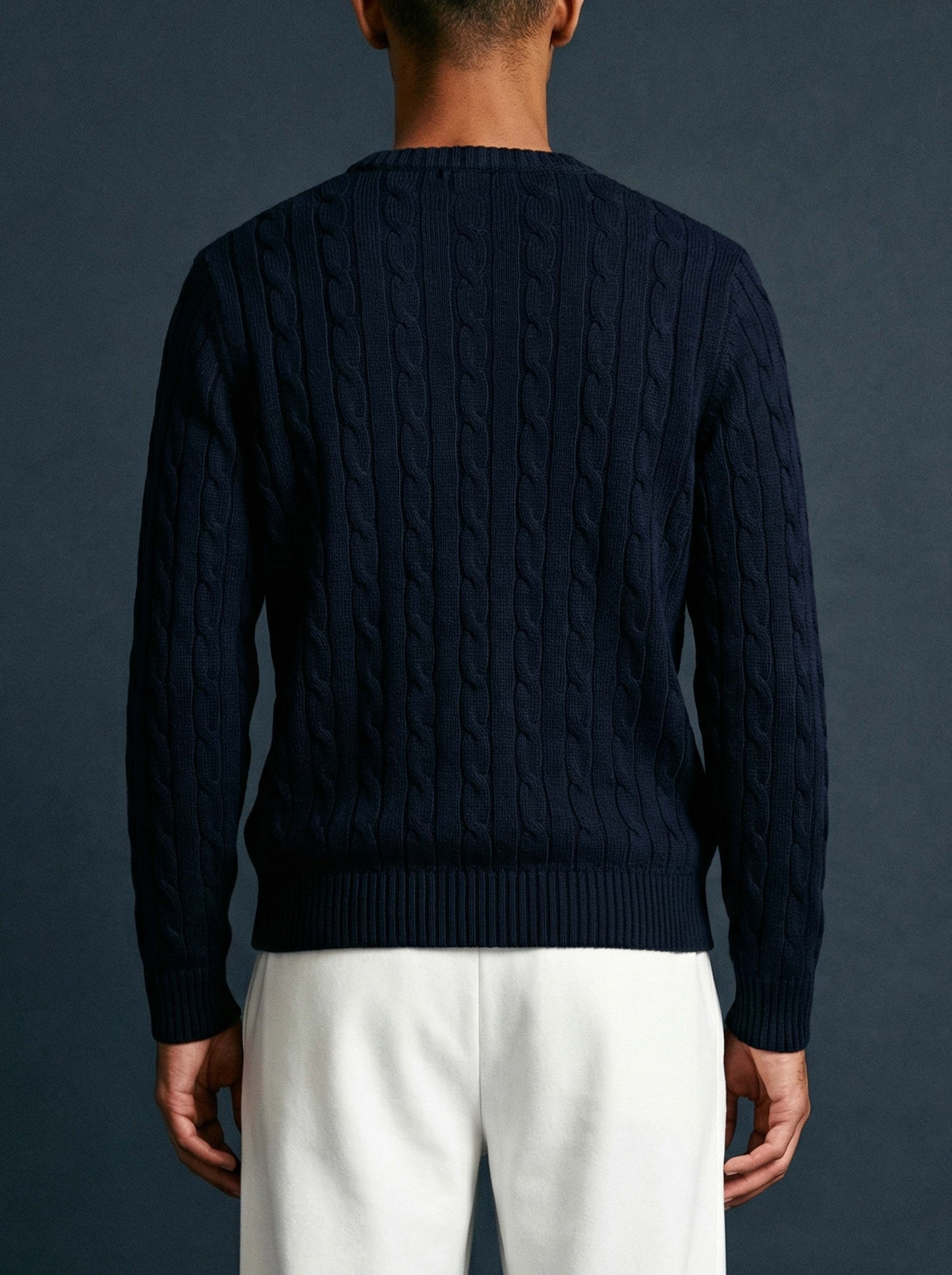 Hand Knitted Sweater Blue