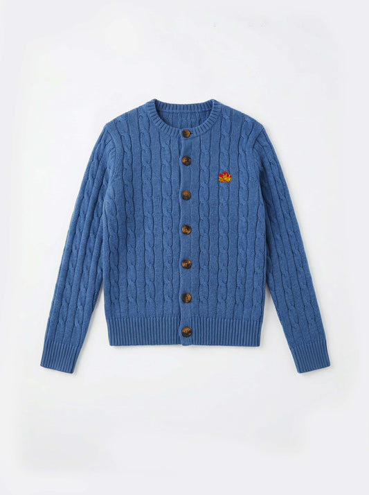 BLUE Winter Cardigan