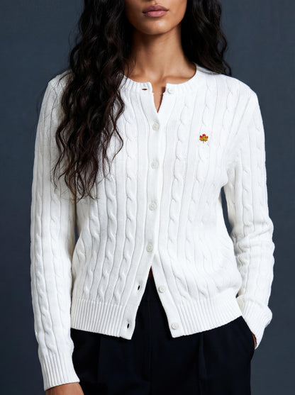 White Winter Cardigan