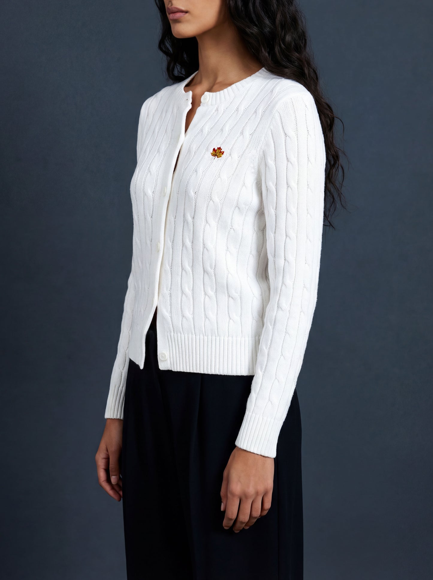 White Winter Cardigan