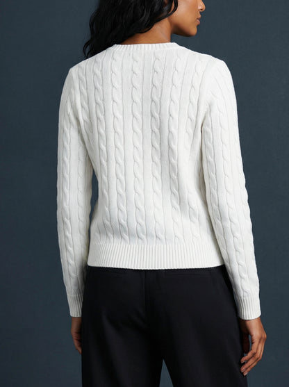 White Winter Cardigan