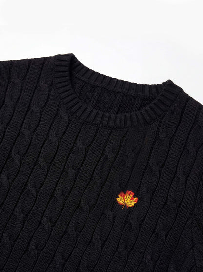 Hand Knitted Sweater Black