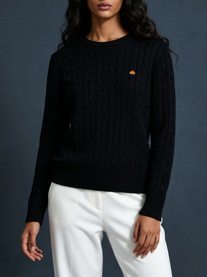 Hand Knitted Sweater Black