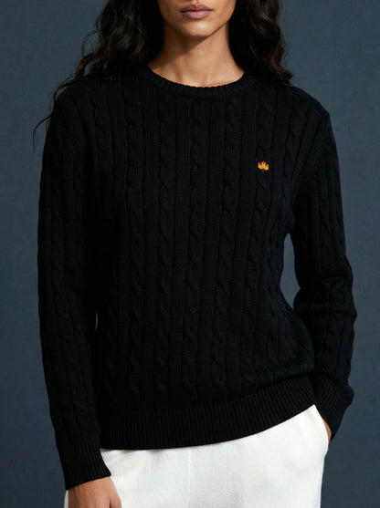 Hand Knitted Sweater Black