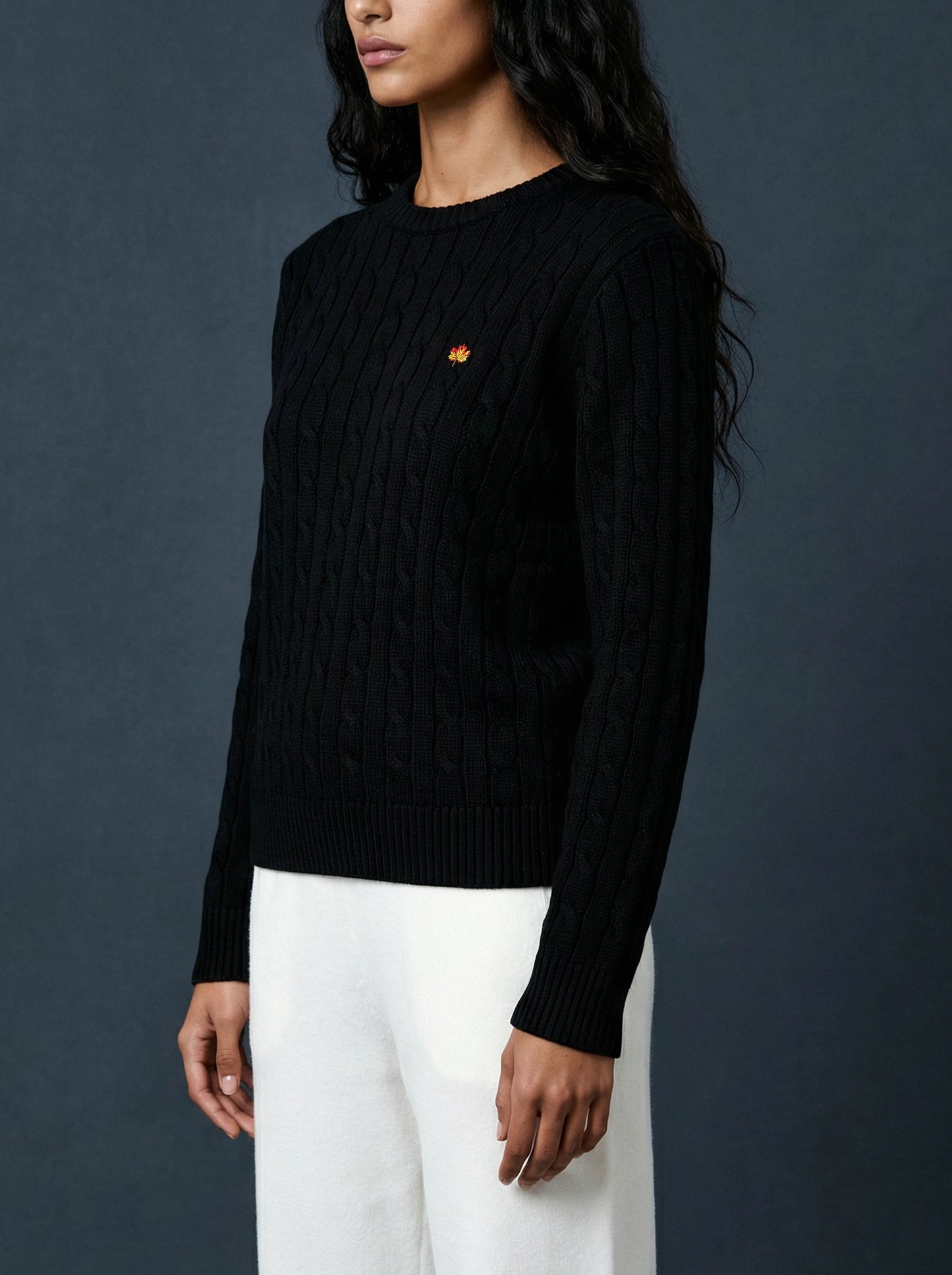 Hand Knitted Sweater Black