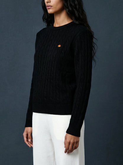 Hand Knitted Sweater Black