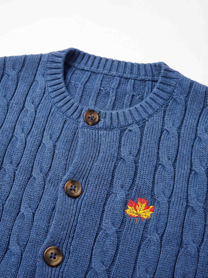 BLUE Winter Cardigan