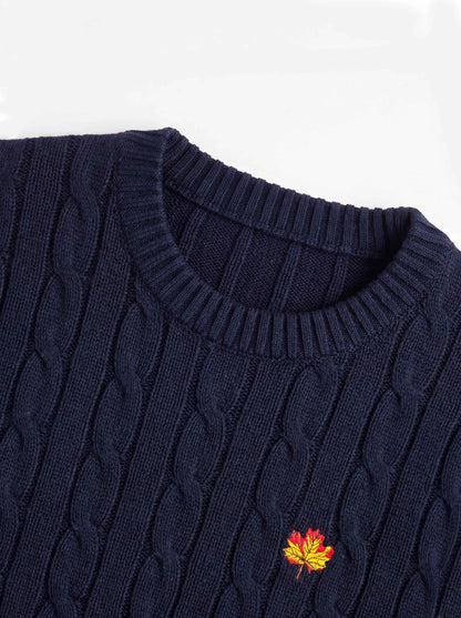 Hand Knitted Sweater Blue