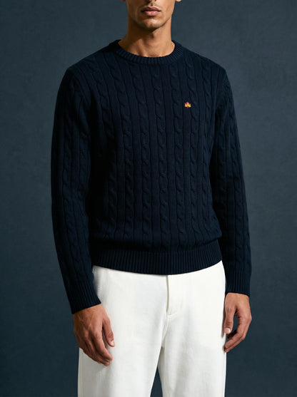 Hand Knitted Sweater Blue