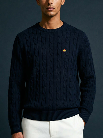 Hand Knitted Sweater Blue