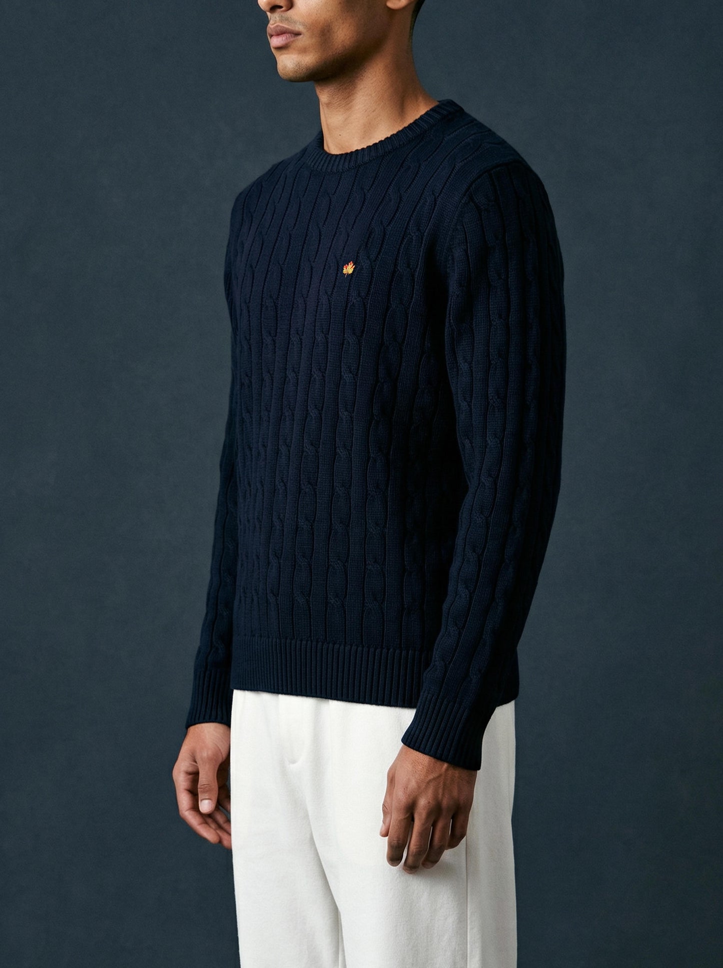 Hand Knitted Sweater Blue