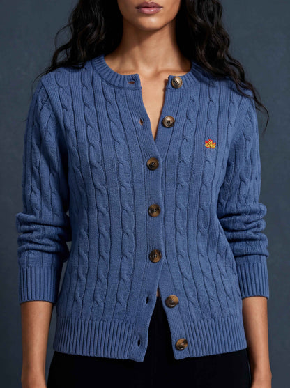 BLUE Winter Cardigan