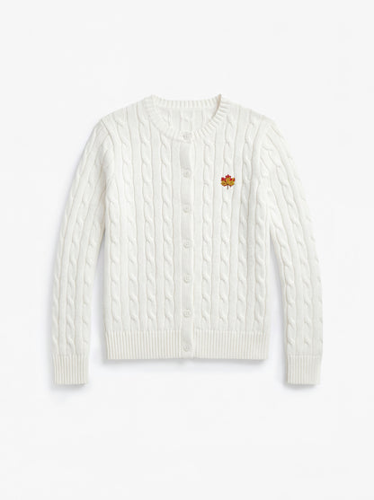 White Winter Cardigan