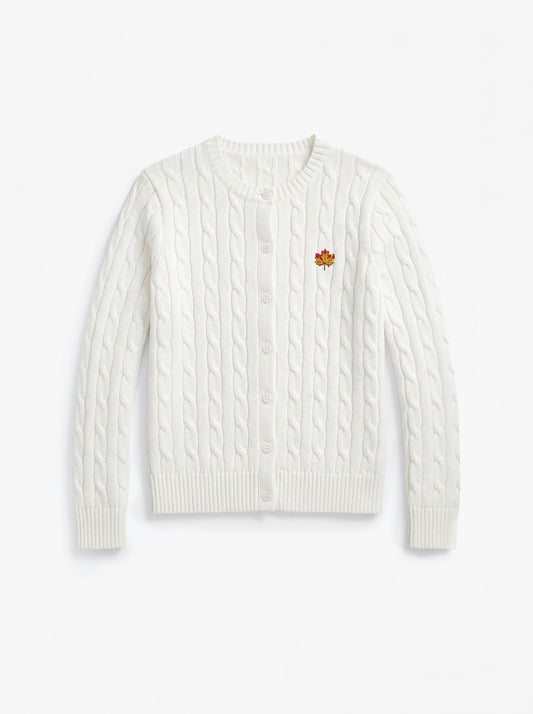 White Winter Cardigan