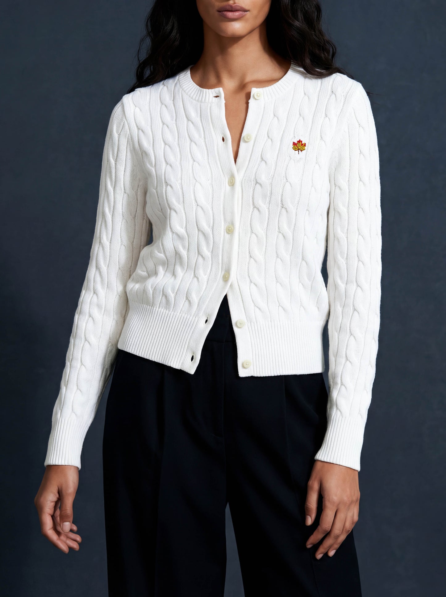 White Winter Cardigan